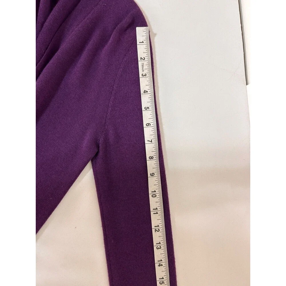 PRADA Italy Cashmere Silk V Neck Button Front Cardigan Sweater Women's S IT 46 d - Picture 6 of 10